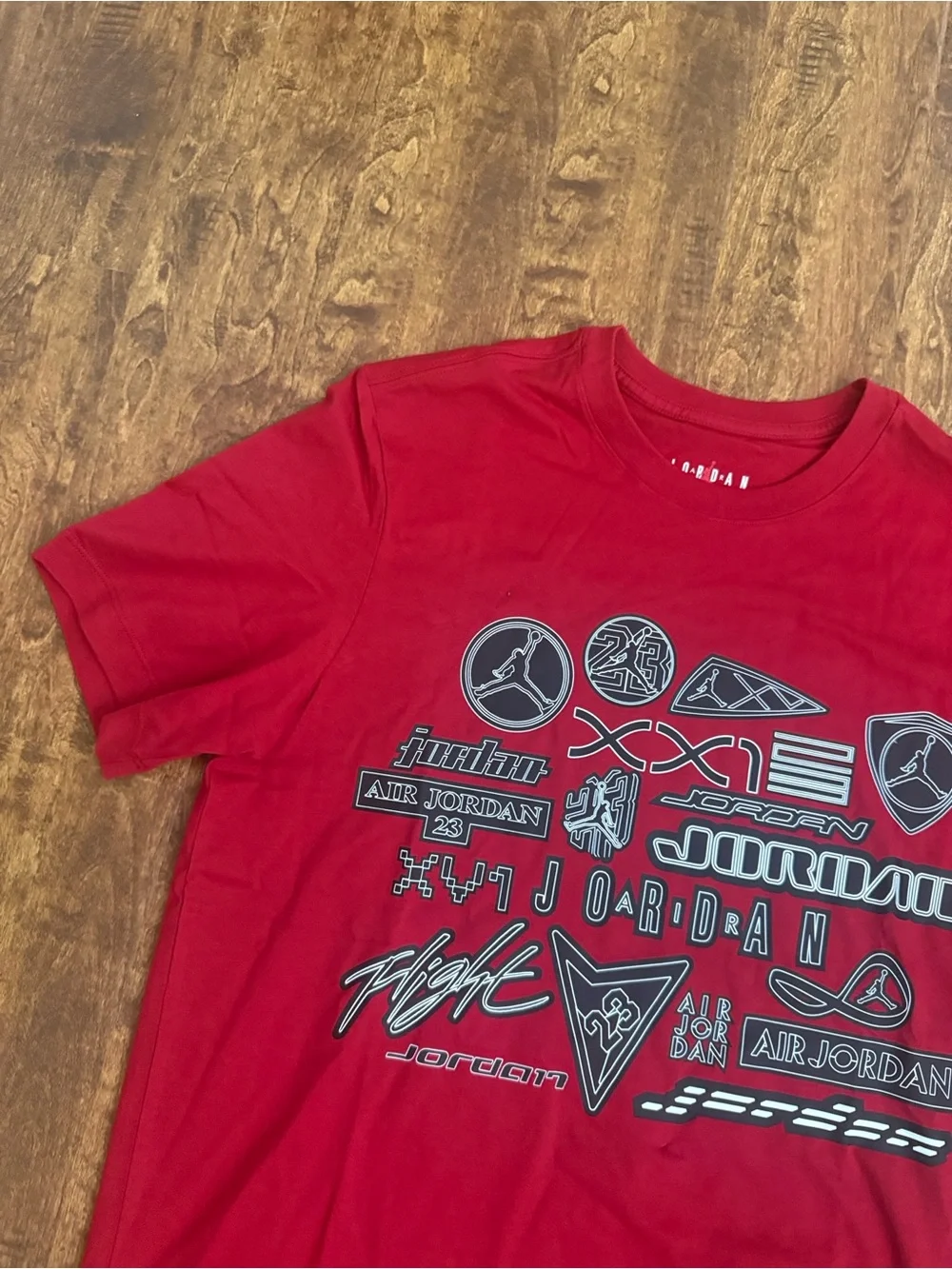 Jordan Men’s Red Graphic Logo Short Sleeve Tee